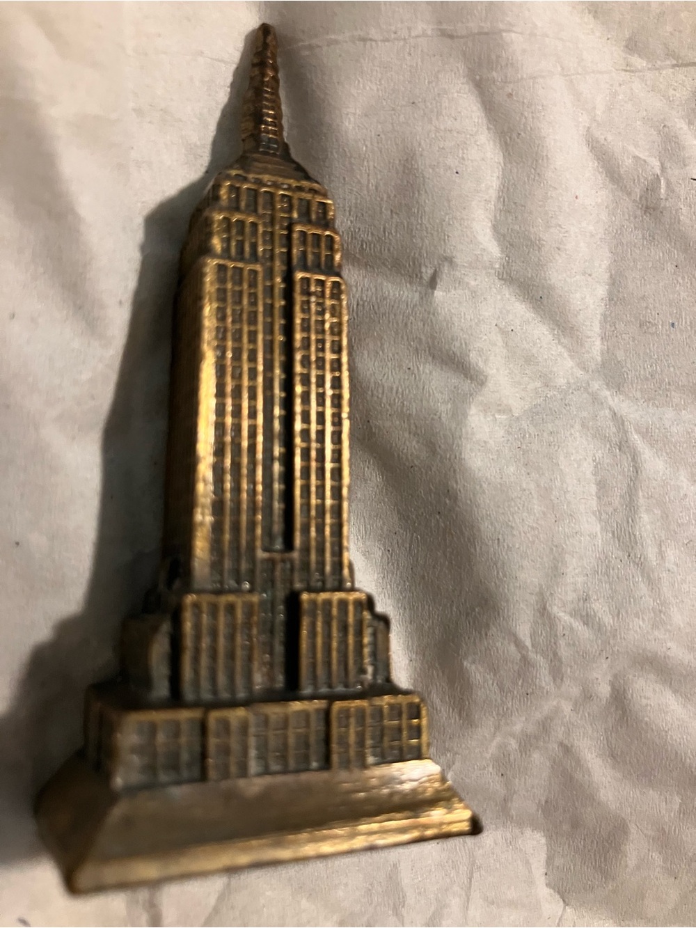 Vintage copper Empire State Building. Perfect vintage piece for NYC lovers.